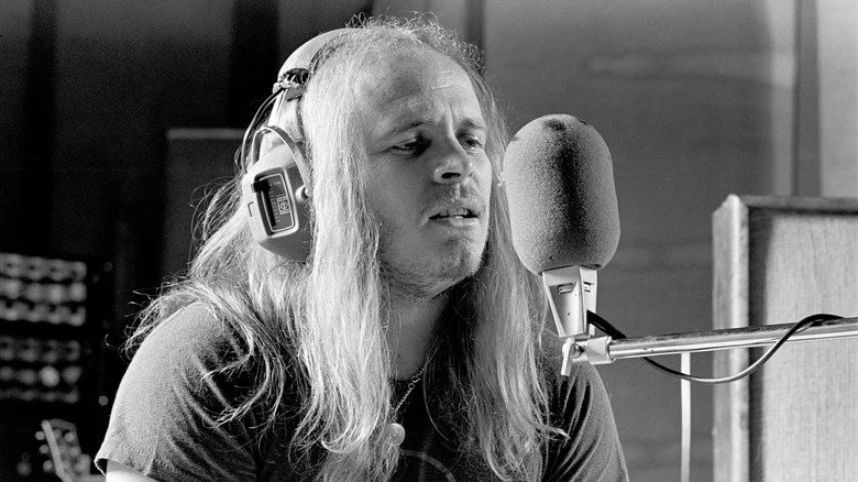 Ronnie Van Zant recording 'Street Survivors' in 1977