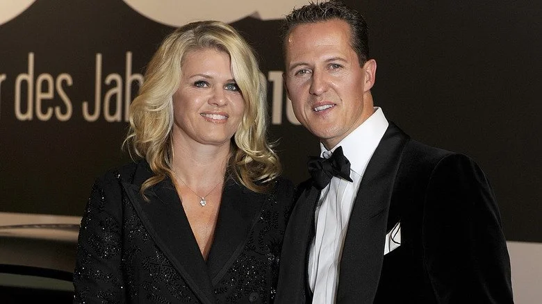 Michael and Corinna Schumacher posing