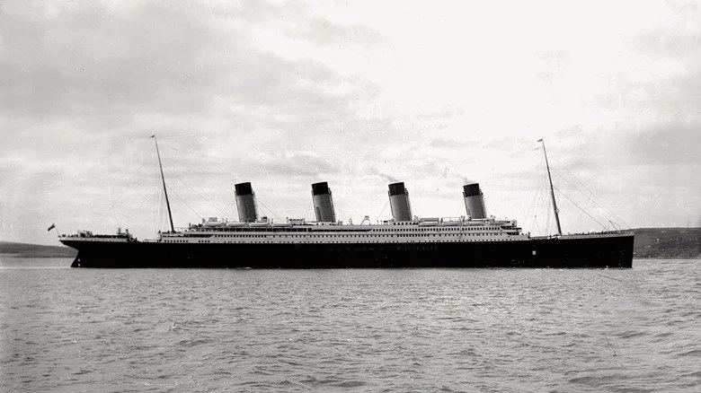 RMS Titanic pictured in Cobh Harbour, 11 April 1912