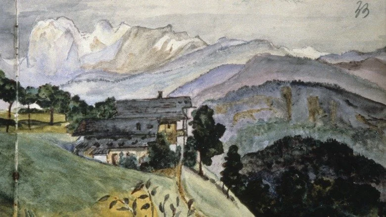 Paysage à l’aquarelle par Hitler