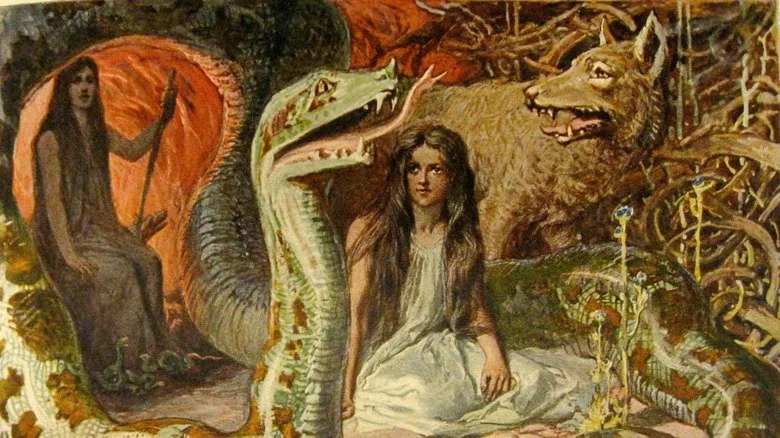 Hel, Fenrir, et Jörmungandr