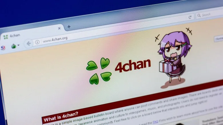 Page d'accueil de 4chan