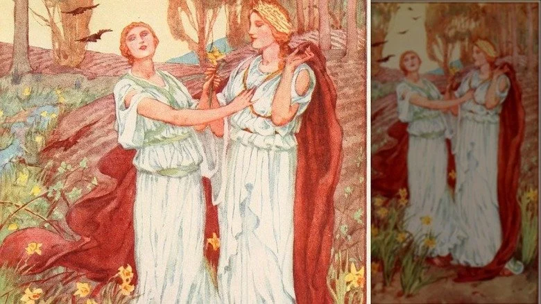 Déméter et Perséphone au printemps