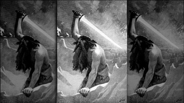 Illustration de Surtr à Ragnarök de 1909