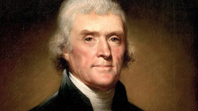 Peinture à l'huile du président Thomas Jefferson