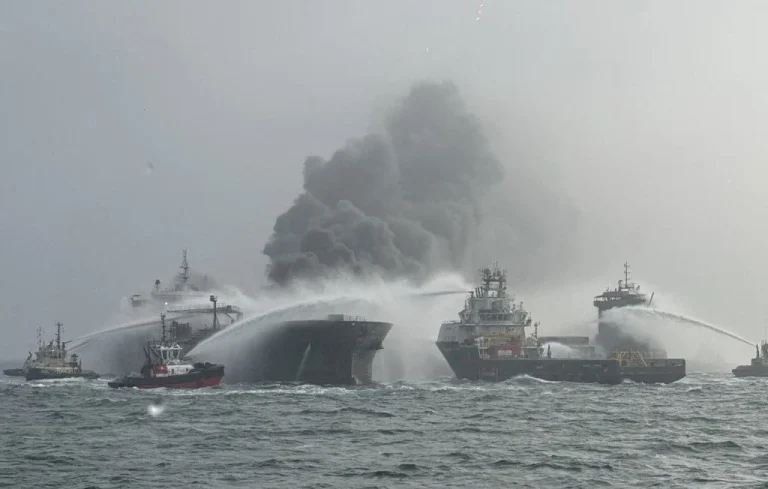 Collision en mer du Nord : risques écologiques alarmants