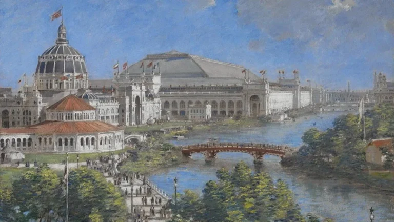 Deux bâtiments de l&rsquo;Exposition de Chicago en activité depuis 1893