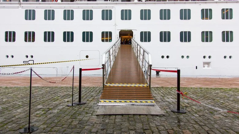 a ship's gangplank
