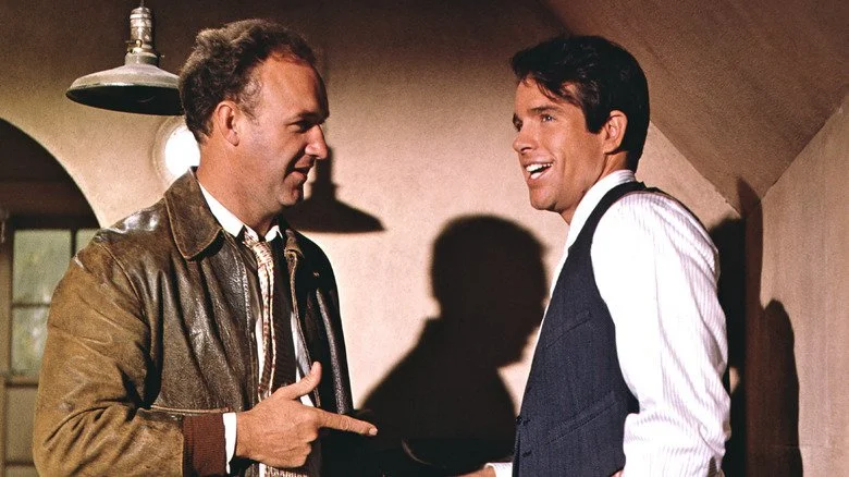 Gene Hackman et Warren Beatty dans une scène de Bonnie & Clyde