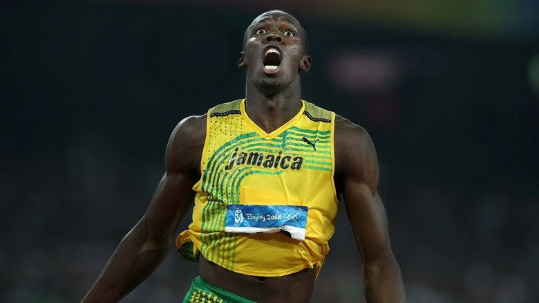 Usain Bolt célébrant