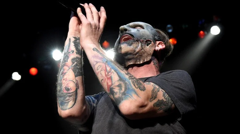 Corey Taylor de Slipknot chantant au Hollywood Palladium en 2016