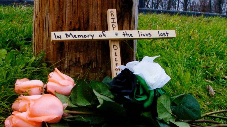 Mémorial pour Dimebag Darrell devant le club Alrosa Villa