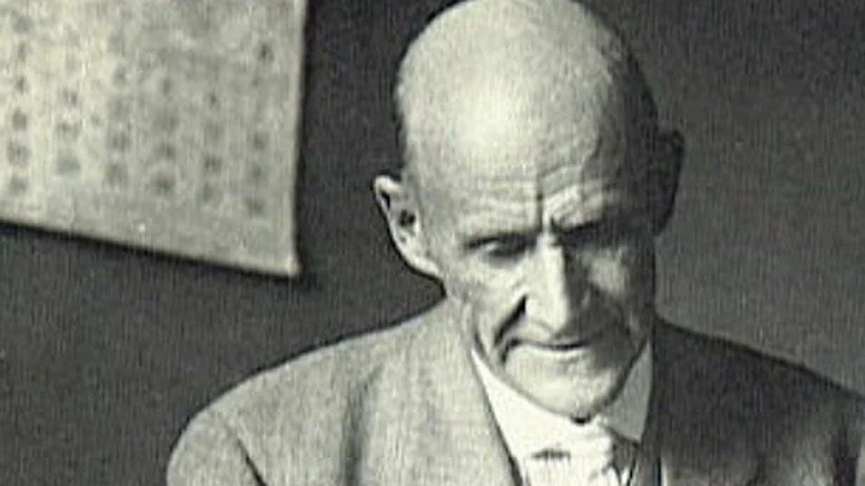 Eugene V. Debs looking down