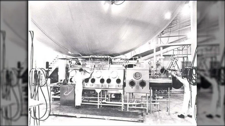 Sphere de test d'un million de litres, Fort Detrick, Maryland, USA