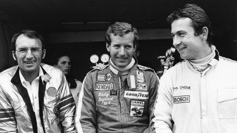 Hurley Haywood in a driving suit at Le Mans