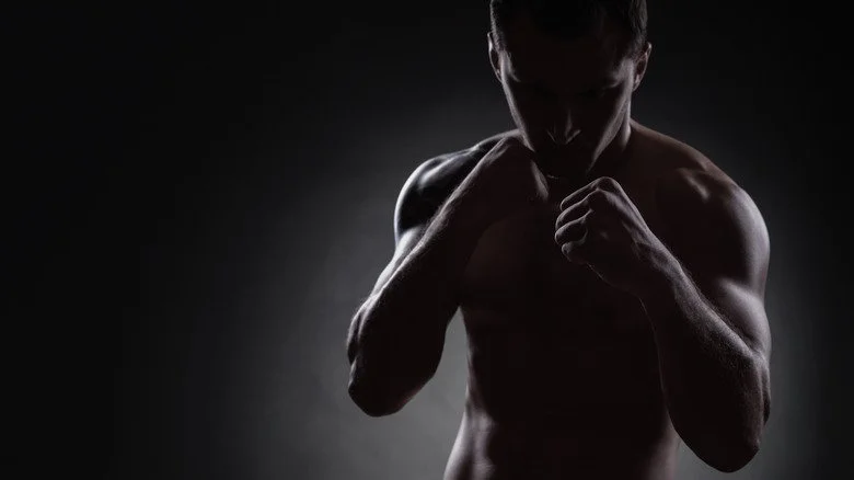 silhouette de boxeur