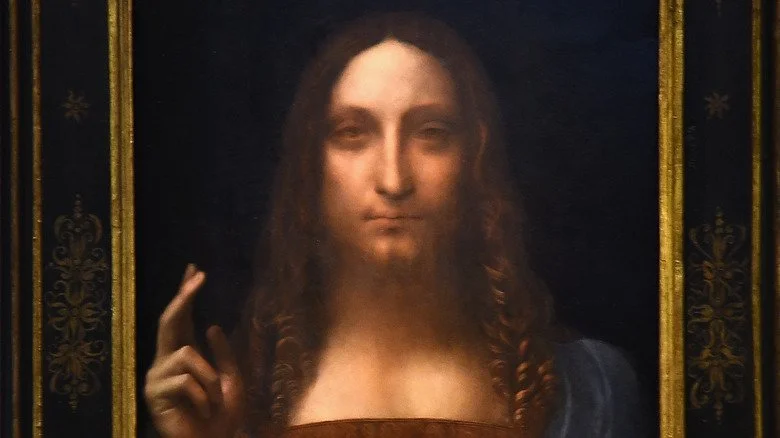 Peinture Salvator Mundi attribuée à Leonardo da Vinci, 2017