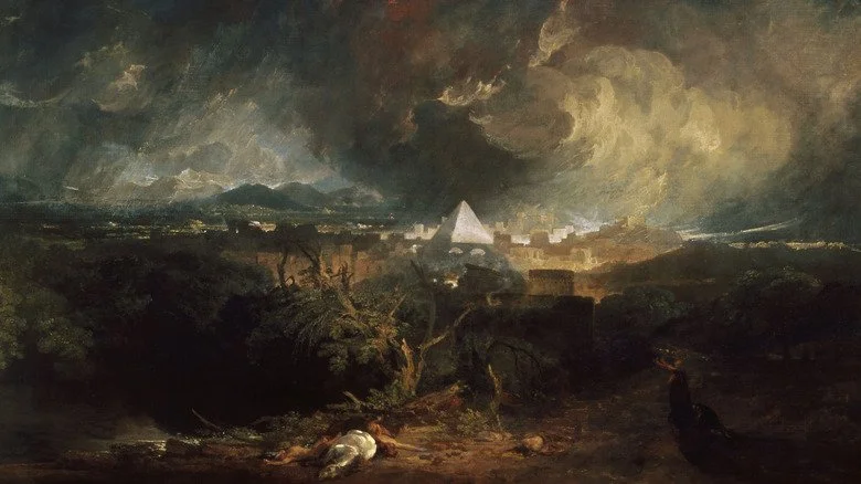 Cinquième plaie d'Égypte, peinture de Turner