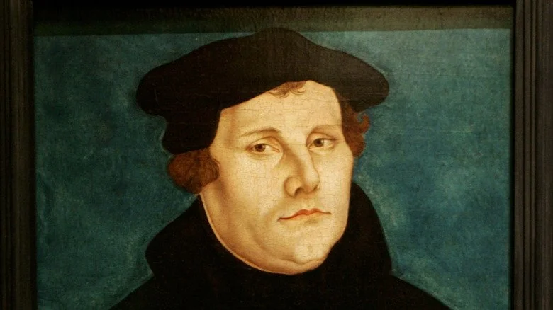 Un portrait de Martin Luther en noir