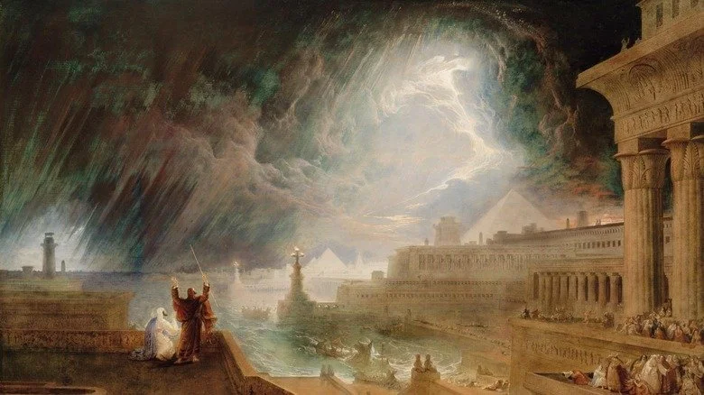 Peinture de la septième plaie par Martin