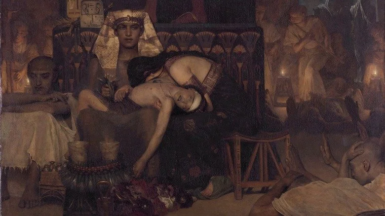 Peinture de la mort du fils du Pharaon