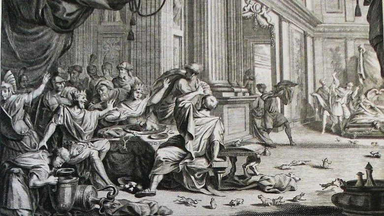 Illustration de la plaie des grenouilles par Medhurst