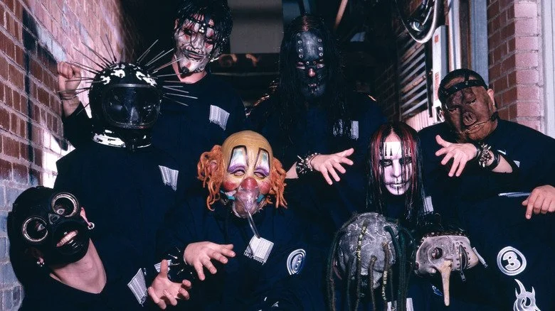 Slipknot posant pour une photo de presse