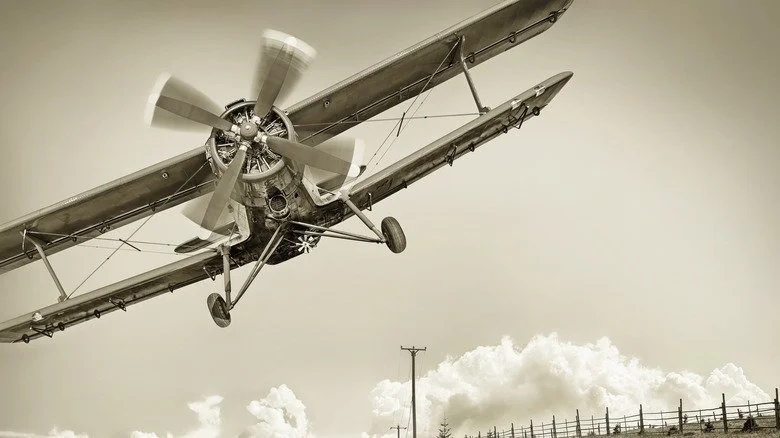 vintage biplane