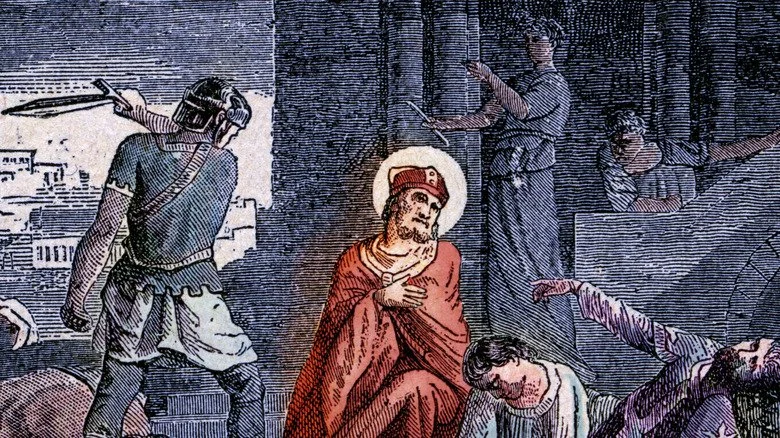 Gravure colorée de Diodore Rahoult de Saint Irénée