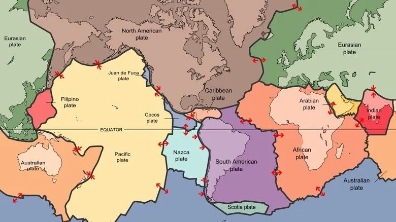Plaques tectoniques de la Terre
