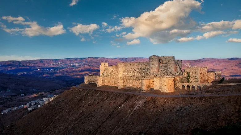 krak des chevaliers, château croisé en Syrie