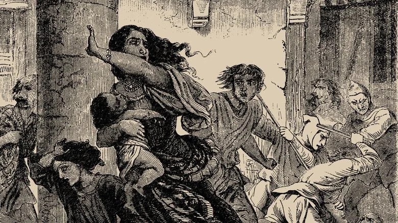 gravure des massacres du Rhin