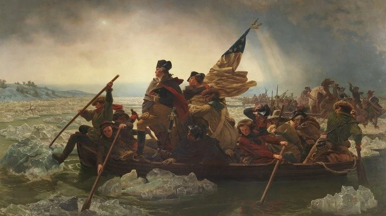 George Washington crossing the Delware painting