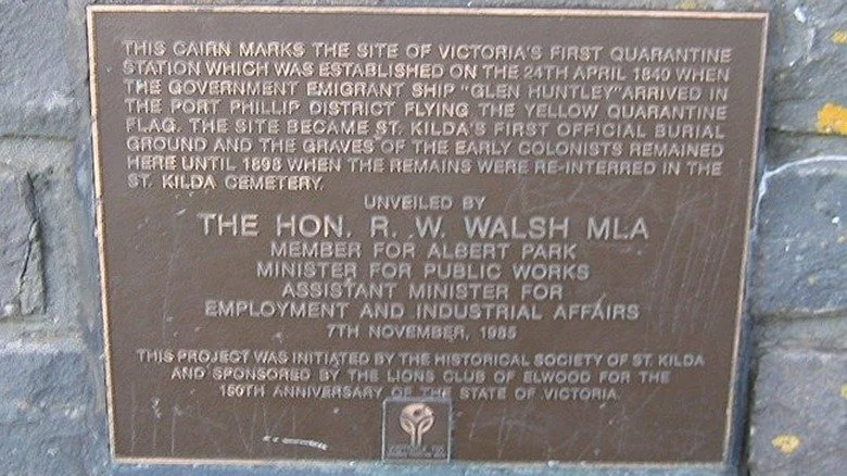 Plaque sur Point Ormond