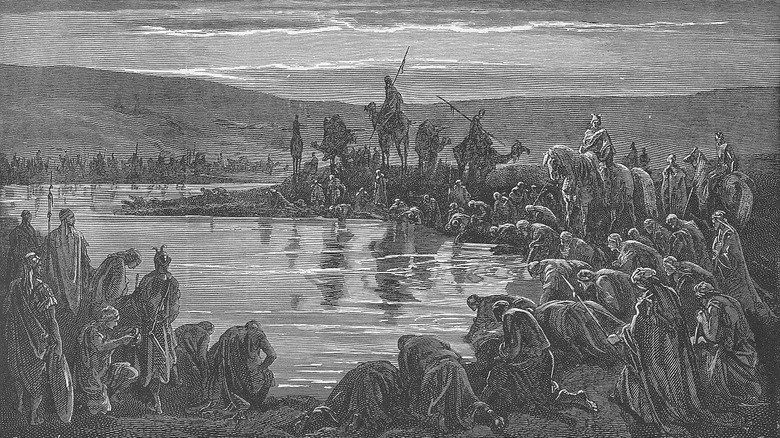 Illustration des soldats de Gédéon