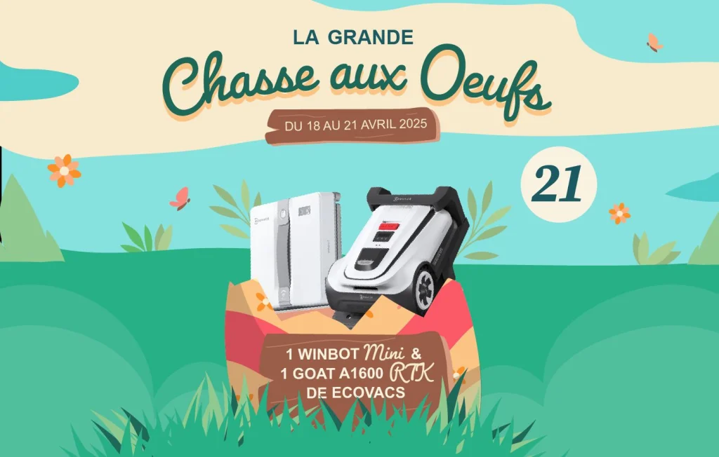 Concours de Pâques : Gagnez des équipements Ecovacs !