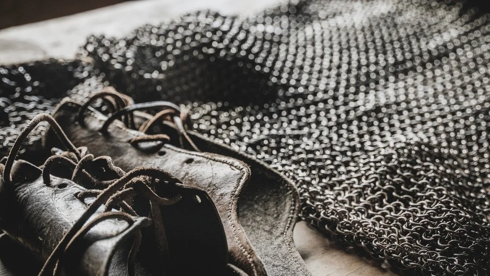 Armure en cuir et cotte de mailles