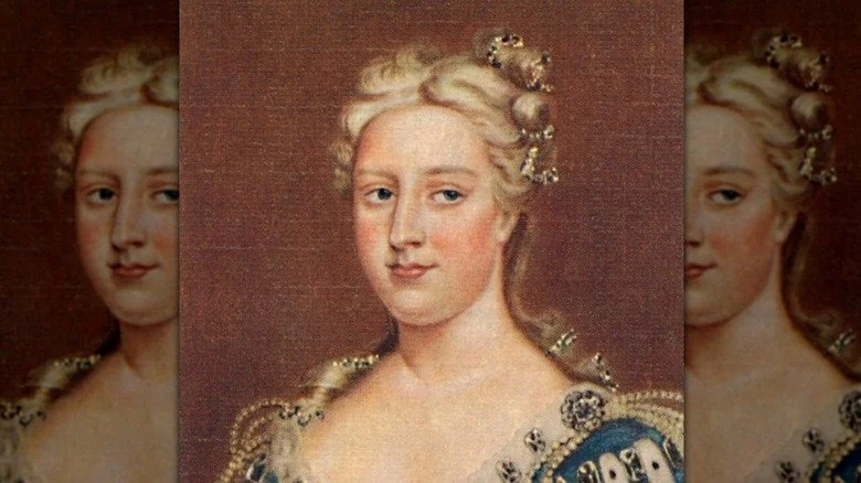 Portrait de Caroline d'Anspach souriante