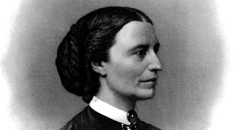 Gravure recadrée de Clara Barton par John Sartain, vers 1867