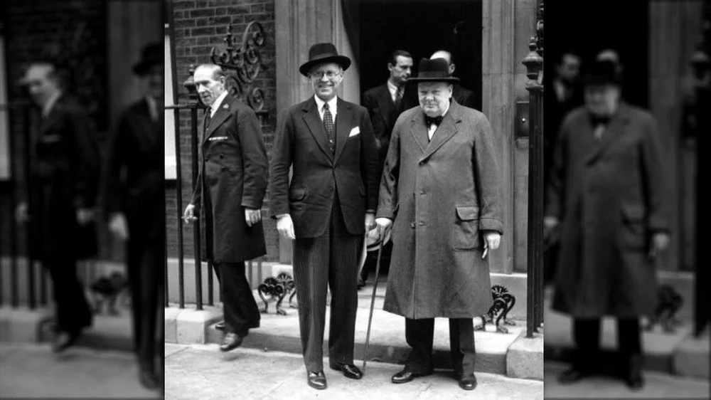 Joseph Kennedy avec Winston Churchill