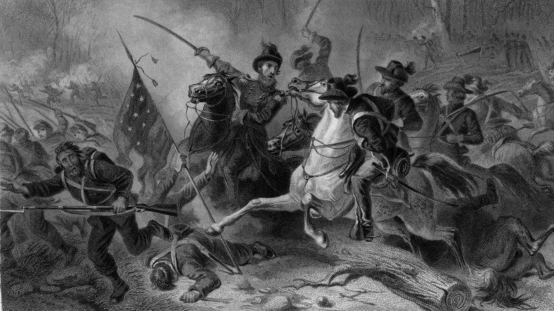 Charge du Général Grant, Bataille de Shiloh, 1862