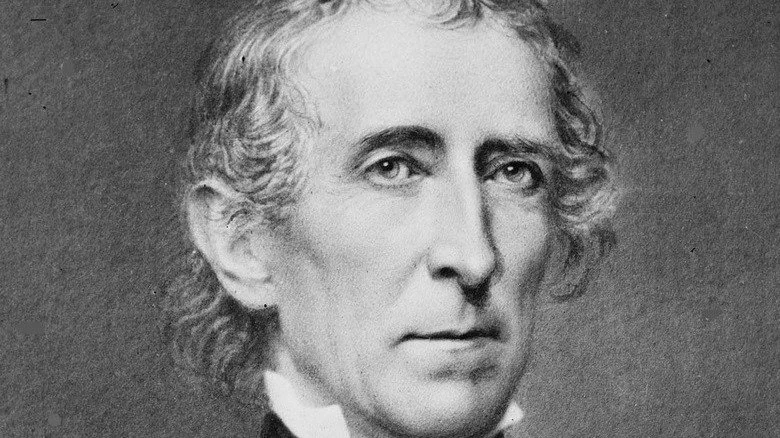 portrait du Président John Tyler sérieux
