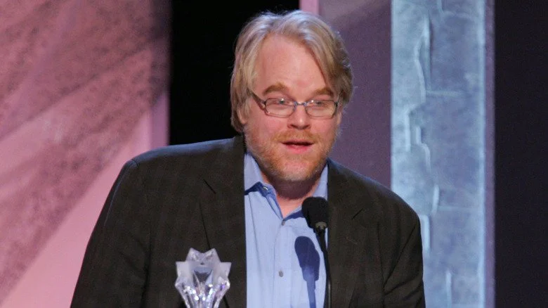 Philip Seymour Hoffman acceptant un prix aux Critics Choice Awards