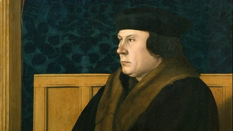 Portrait de Thomas Cromwell avec un air en colère