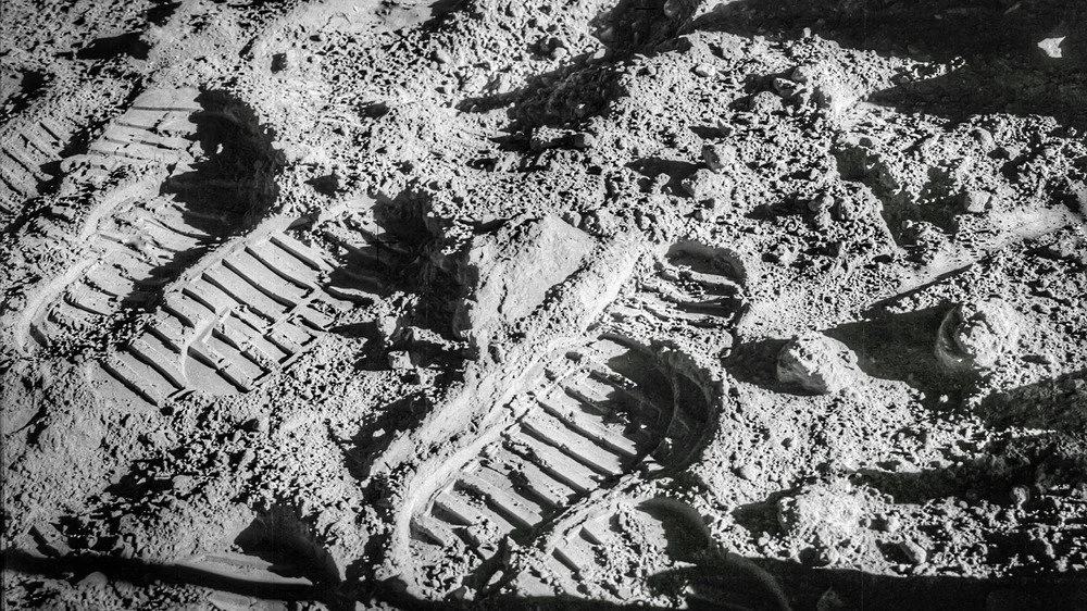 Empreintes de pas lunaires de Buzz Aldrin