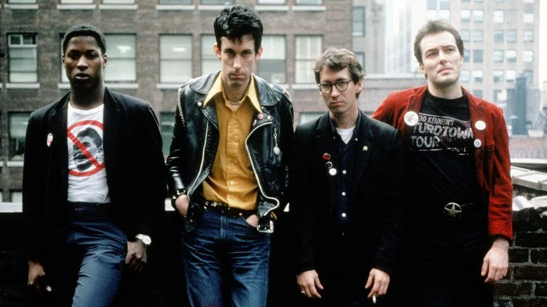 Members of Dead Kennedys pose together in New York City circa 1983