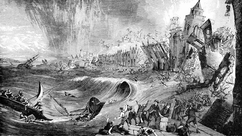 vague frappant Lisbonne