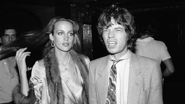 Mick Jagger and Jerry Hall at Studio 54 in 1979
