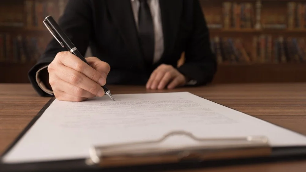 Signature d'un contrat