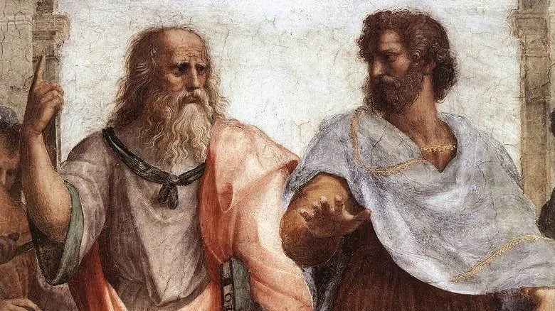 Platon et Aristote à l'école d'Athènes